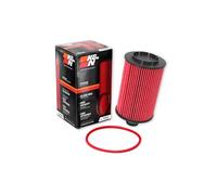 K&N Oil Filter - High Performance-Series compatible with: Jeep, Dodge (HP-7042), Red