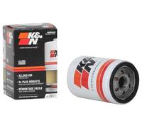 K&N Oil Filter - Spin-On 76x121mm compatible with Chevrolet, Ford, GMC, Buick, Lincoln, (HP-2011), White