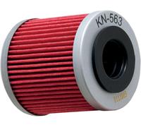 K&N Performance Oil Filter For Derbi GPR 125 4V 2010-2013 Red/Silver