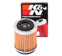 K&N Powersports Oil Filter - Cartridge 38x49mm compatible with Yamaha, MBK (KN-143), Black/Red