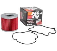 K&N Powersports Oil Filter - Cartridge 72x63mm compatible with Suzuki (KN-133), Black