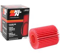 K&N Oil filter - High Performance-Series compatible with: Toyota, Lexus (HP-7023), Red