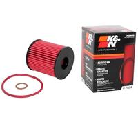 K&N Oil filter - High Performance-Series compatible with Ford, Landrover, Mini, Peugeot (HP-7024), Red