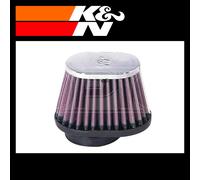 K&N Universal Air Filter Oval Conical Chrome