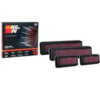 K&N Replacement Air Filter Compatible with BMW X3M G01/X4M G02 L6-3.0L Facelift 2020- Set of 4 (33-3160)