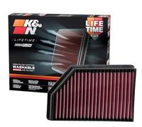 K&N Replacement Air Filter compatible with Chevrolet Silverado 2500HD/3500HD 6.6 Diesel 2020- (33-5098)