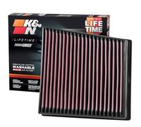 K&N Replacement air filter compatible with Chevrolet Silverado 2500HD/3500HD 6.6D 2017- (33-5065)