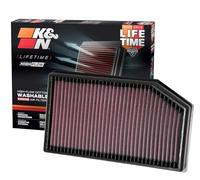 K&N Replacement air filter compatible with Jeep Wrangler JL 2.0 & 3.6 2018- (33-5076)