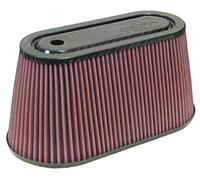 K&N Universal Air Filter - Carbon Fiber Top: High Performance, Premium, Replacement Filter: Flange Diameter: 3.5 In, Filter Height: 6 In, Flange Length: 0.9375 In, Shape: Oval Straight, RF-1038
