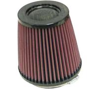 K&N Universal Air Filter - Carbon Fiber Top: High Performance, Premium, Replacement Filter: Flange Diameter: 4 In, Filter Height: 5.5 In, Flange Length: 0.625 In, Shape: Round Tapered, RP-4660