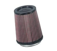 K&N Universal Air Filter - Carbon Fiber Top: High Performance, Premium, Replacement Filter: Flange Diameter: 4.25 In, Filter Height: 6.75 In, Flange Length: 0.625 In, Shape: Round, RP-5167