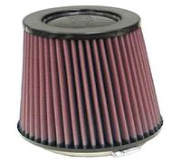 K&N Universal Air Filter - Carbon Fiber Top: High Performance, Premium, Replacement Filter: Flange Diameter: 4 In, Filter Height: 7 In, Flange Length: 0.625 In, Shape: Round Tapered, RP-4970
