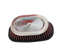 K&N Universal Air Filter Oval Conical Chrome