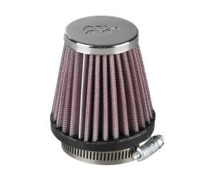 K&N Universal Air Filter Round Conical Chrome