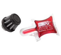 K&N Universal Clamp-On Air Filter: High Performance, Premium, Replacement Engine Filter: Flange Diameter: 0.3125 In, Filter Height: 1 In, Flange Length: 0.625 In, Shape: Round Tapered, RU-3490