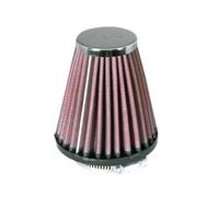 K&N Universal Clamp-On Air Filter: High Performance, Premium, Replacement Engine Filter: Flange Diameter: 2.0625 In, Filter Height: 4 In, Flange Length: 0.625 In, Shape: Round Tapered, RC-1200