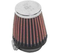 K&N Universal Clamp-On Air Filter: High Performance, Premium, Replacement Engine Filter: Flange Diameter: 1.5625 In, Filter Height: 3 In, Flange Length: 0.625 In, Shape: Round Tapered, RC-2290