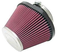 K&N Universal Clamp-On Air Filter: High Performance, Premium, Replacement Filter: Flange Diameter: 3.9375 In, Filter Height: 4.75 In, Flange Length: 1.4375 In, Shape: Oval Straight, RC-1680