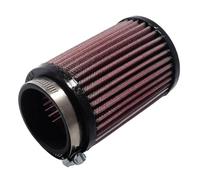 K&N Universal Clamp-On Air Filter: High Performance, Premium, Washable, Engine Filter: Flange Diameter: 2.4375 In, Filter Height: 5 In, Flange Length: 0.625 In, Shape: Round, RU-0810