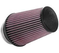 K&N Universal Clamp-On Air Filter: High Performance, Premium, Washable, Replacement Filter: Flange Diameter: 4 In, Filter Height: 7 In, Flange Length: 1.75 In, Shape: Round Tapered, RU-4680