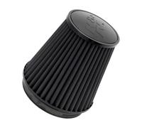 K&N Universal Clamp-On Air Filter: High Performance, Premium, Washable, Replacement Filter: Flange Diameter: 6 In, Filter Height: 7.5 In, Flange Length: 1 In, Shape: Round Tapered, RU-3101HBK