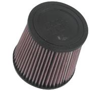 K&N Universal Clamp-On Air Filter: High Performance, Premium, Washable, Replacement Filter: Flange Diameter: 4 In, Filter Height: 5 In, Flange Length: 0.625 In, Shape: Round Tapered, RU-3600