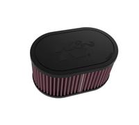 K&N Universal Oval Air Filter 54mm dual flange, 159mm x 102mm outside diameter, 76mm height (RU-3510)