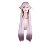 K NEKO Anime Cosplay Wig Synthetic Hair Perucas Halloween Costume Long Straight Light Purple Party Play Wigs For Women