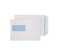 K-One C5 / A5 Window White Self Seal Envelopes 90 GSM 229x162mm (Pack of 100)