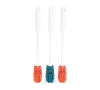 K-ONE Silicone Bottle Cleaning Brush with Long Handle Bottle Cleaner Set for your Baby Bottle, Glassware, Vacuum Sports Bottle, Glass Cup Thermoses Various Pack of 3