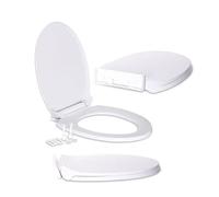 K-One White Soft Close Toilet Seat New Slow Close Polypropylene 425 x 355mm