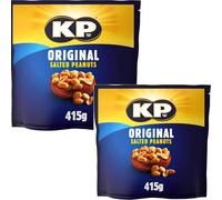 K-P Original Salted Peanuts 415g | Large Sharing Pack for Parties & Everyday Snacking (pack of 2)