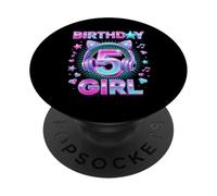 K-Pop 5th Birthday Girl 5 Year Old Korean Music PopSockets Adhesive PopGrip
