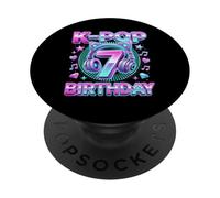 K-Pop 7th Birthday Girl 7 Year Old Korean Music PopSockets Adhesive PopGrip