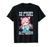 K-Pop All Day K-Drama All Night I Korean Music Culture T-Shirt