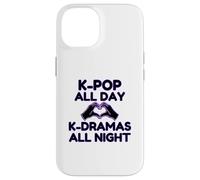 K-pop All Day K-Dramas At Night Korean Heart Hands Case for iPhone 14