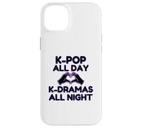 K-pop All Day K-Dramas At Night Korean Heart Hands Case for iPhone 14 Plus