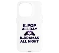 K-pop All Day K-Dramas At Night Korean Heart Hands Case for iPhone 15 Pro