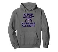 K-pop All Day K-Dramas At Night Korean Heart Hands Pullover Hoodie