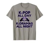 K-pop All Day K-Dramas at Night Korean Heart Hands T-Shirt
