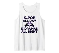 K-pop All Day K-Dramas at Night Korean Heart Hands Tank Top