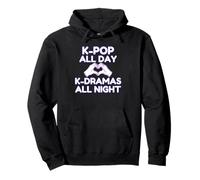 K-pop All Day K-Dramas At Night (WHITE) Korean Heart Hands Pullover Hoodie