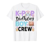K Pop Birthday Boy Crew Party T-Shirt