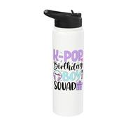 K-Pop Birthday Boy Squad Korean Pop Birthday Stainless Steel Insulated Water Bottle