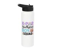 K Pop Birthday Boy Squad Stainless Steel Insulated Water Bottle