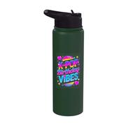 K Pop Birthday Vibes Colorful Kpop Party Stainless Steel Insulated Water Bottle