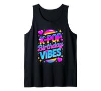K Pop Birthday Vibes Colorful Kpop Party Tank Top