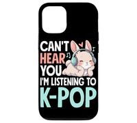 K-Pop Bunny Listening To Korean Pop Cute Headphones Case for iPhone 12/12 Pro