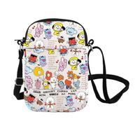 K-pop Characters Crossbody Bag Bangtan Army Gift Army Members Fans Merch Bangtan Boys Gift Korean Group Gift (VAN POP CB UK)