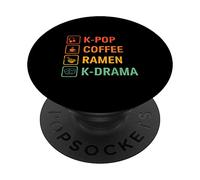 K-pop Coffee Ramen K-drama Korean Pop Music South Korea PopSockets Swappable PopGrip